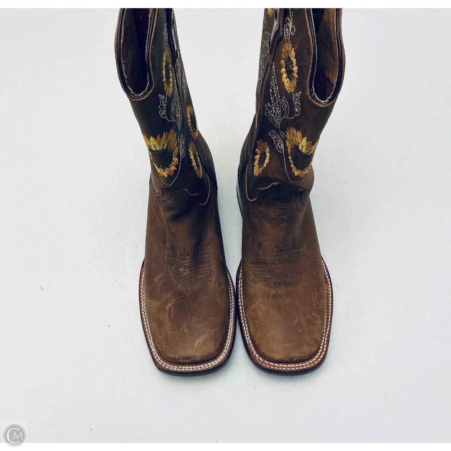 Boots Western By Cme In Floral  Print, Size: 6