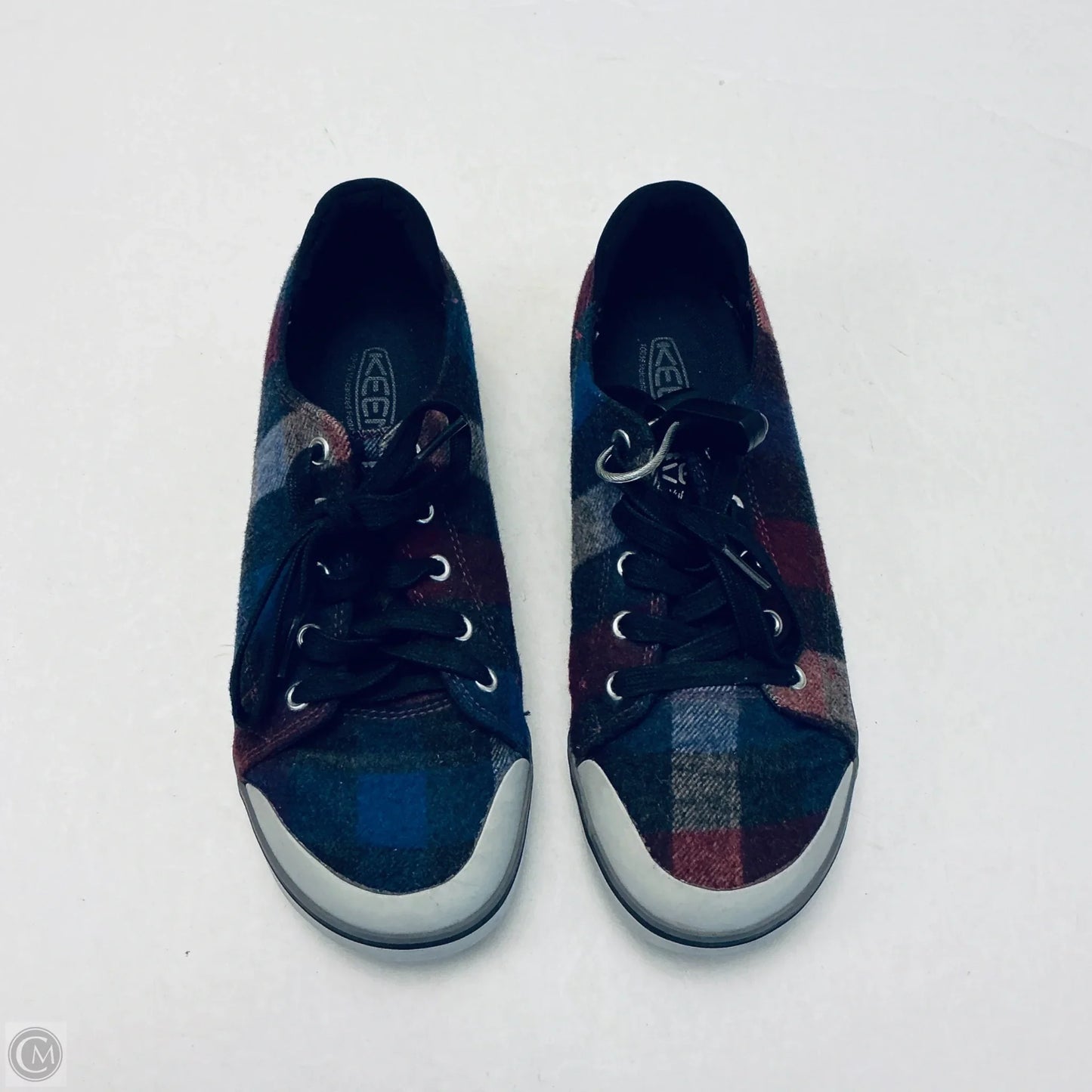 Shoes Flats By Keen In Plaid Pattern, Size: 9