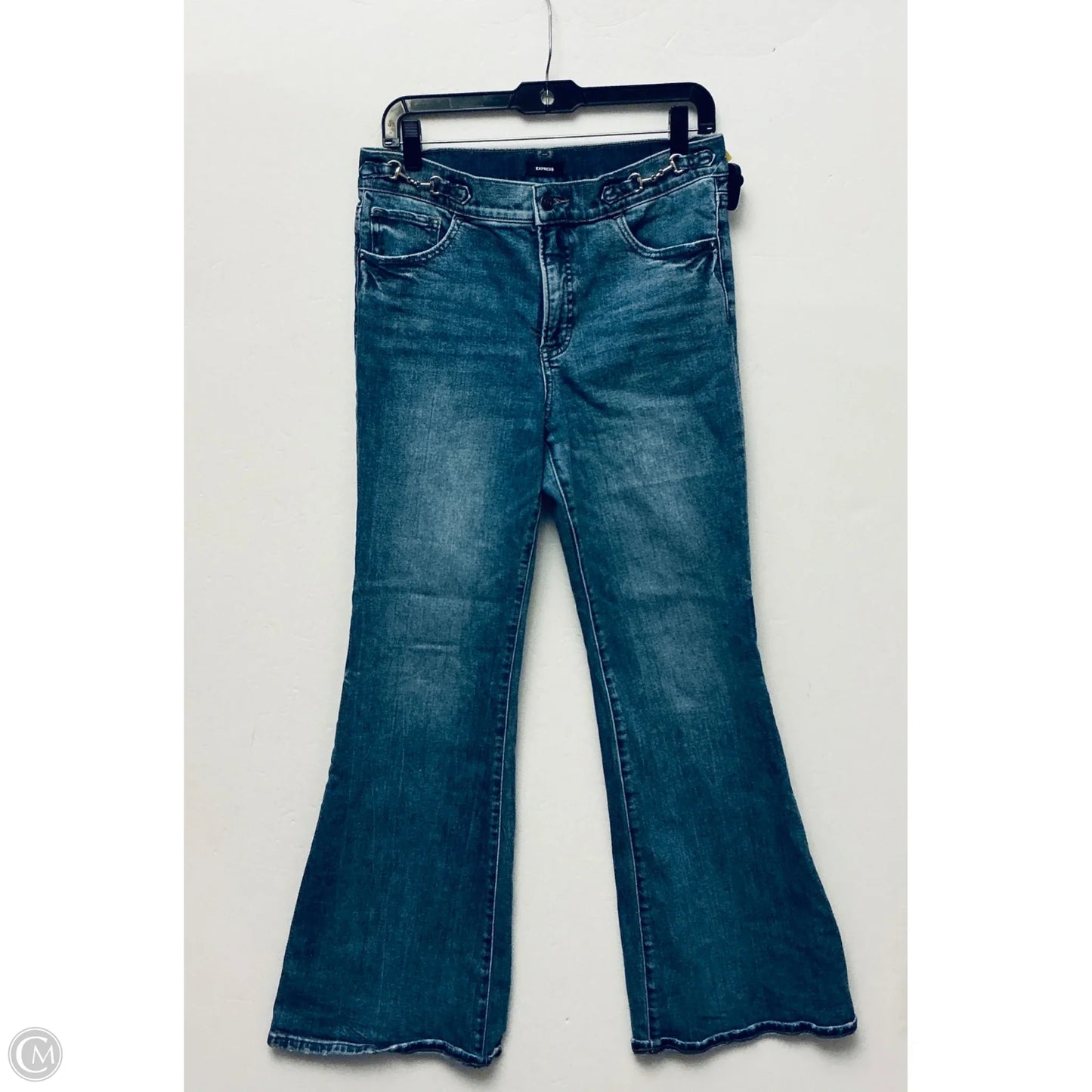 Jeans Flared By Express In Blue, Size: 6