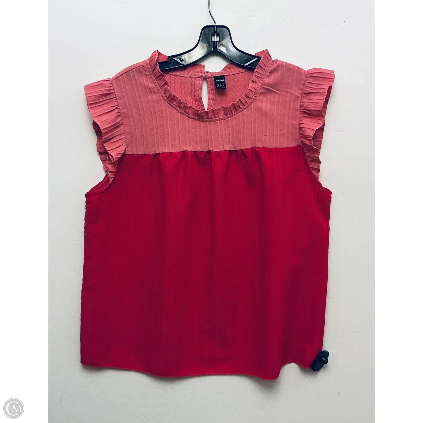 Top Sleeveless Basic By Shein In Pink, Size: Xl