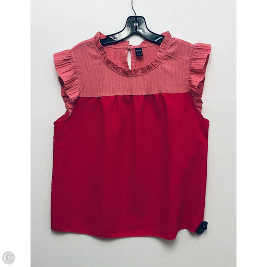 Top Sleeveless Basic By Shein In Pink, Size: Xl