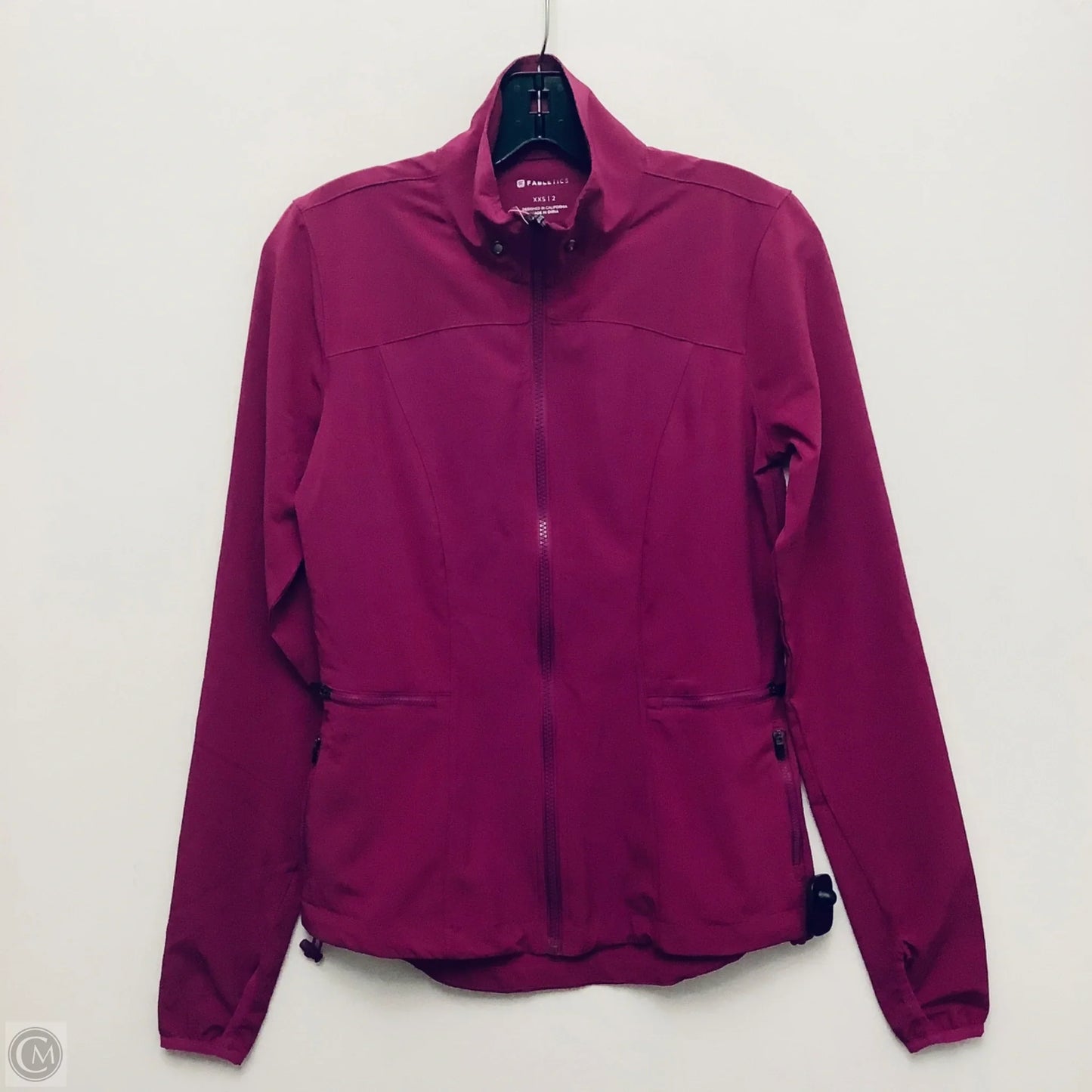 Athletic Jacket By Fabletics In Purple, Size: Xs