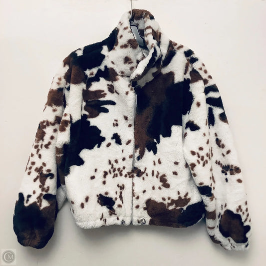 Jacket Fleece By Clothes Mentor In Animal Print, Size: M