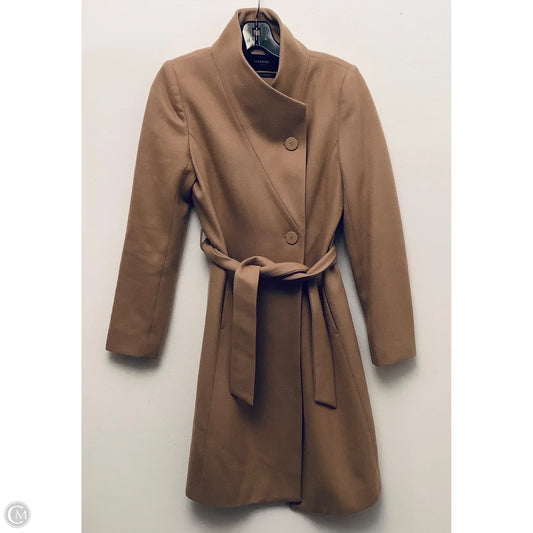 Coat Wool By Clothes Mentor In Tan, Size: S