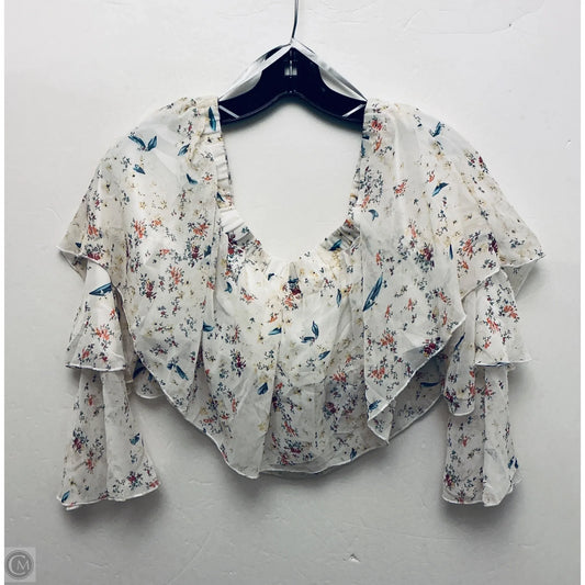 Top Long Sleeve By Clothes Mentor In White, Size: 2x