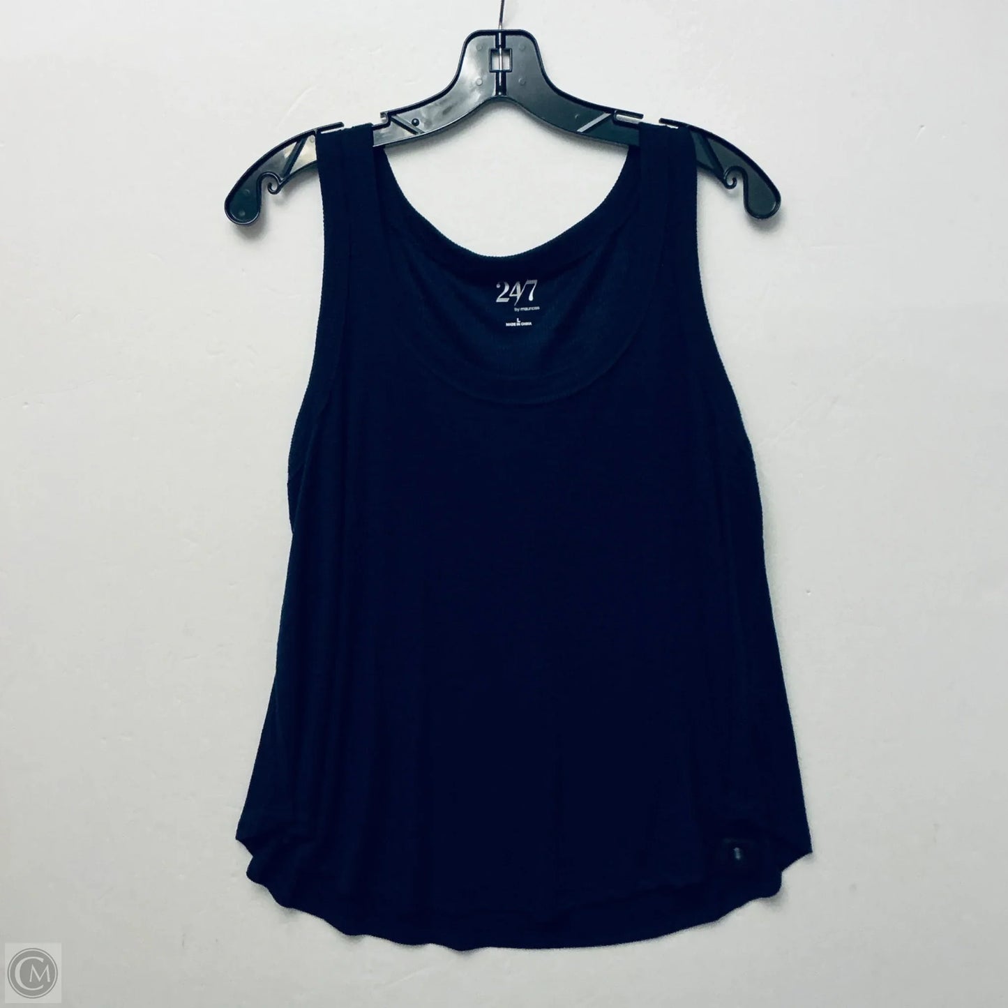 Top Short Sleeve Basic By Maurices In Navy, Size: L