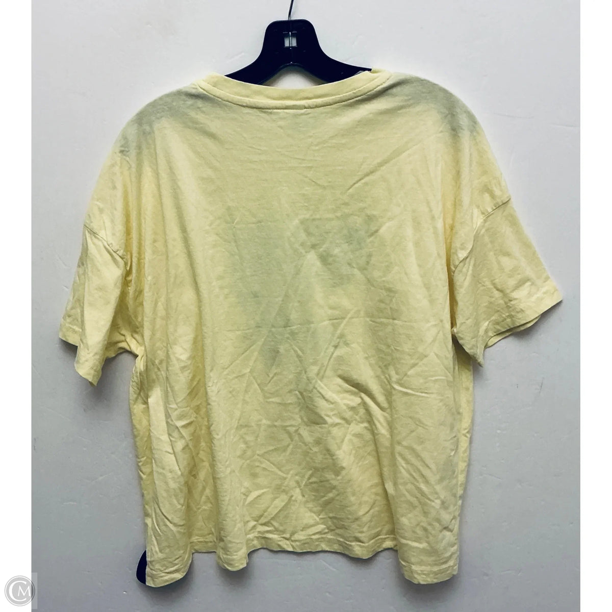 Top Short Sleeve Basic By Clothes Mentor In Yellow, Size: 2x