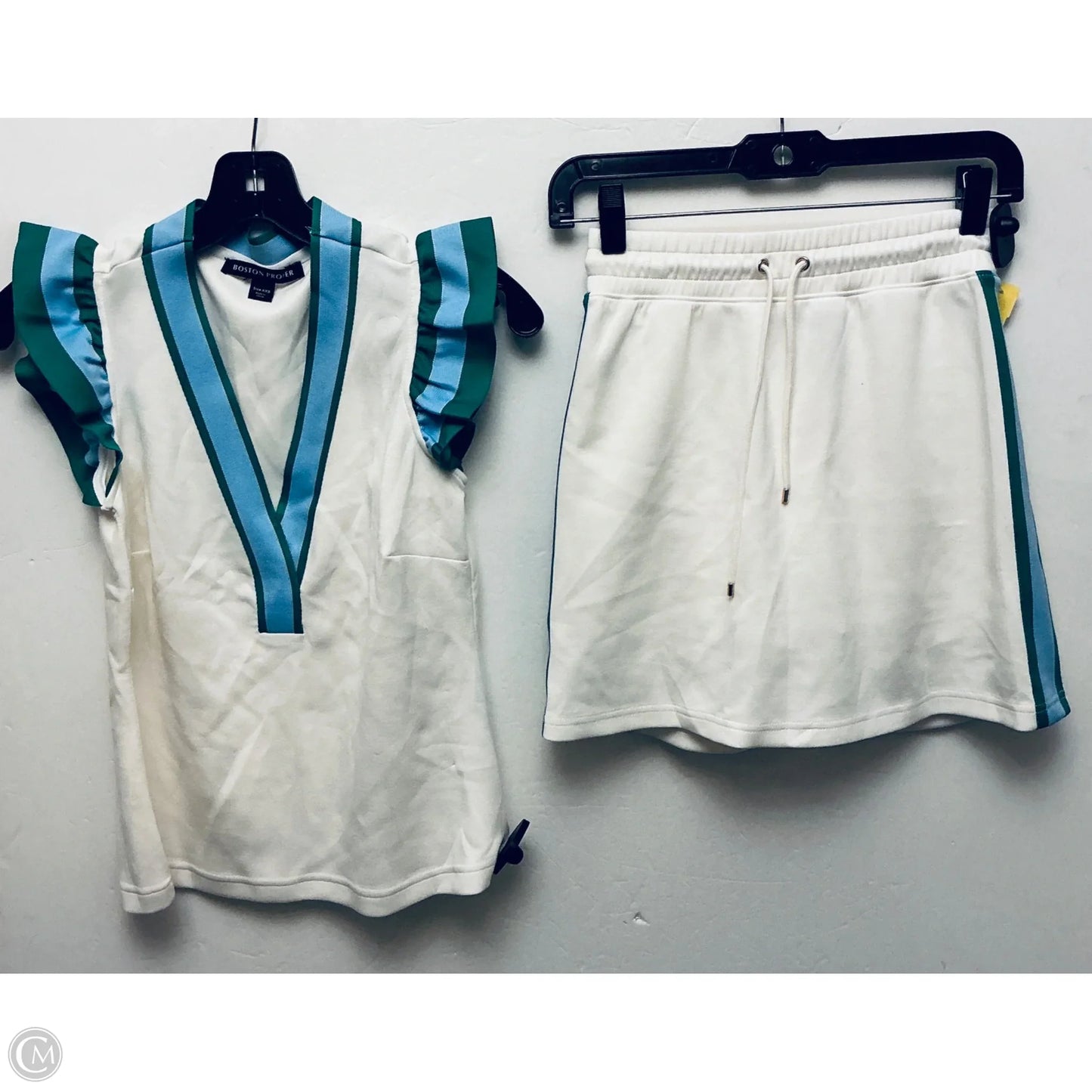 Skirt Set 2pc By Boston Proper In White, Size: Xxs