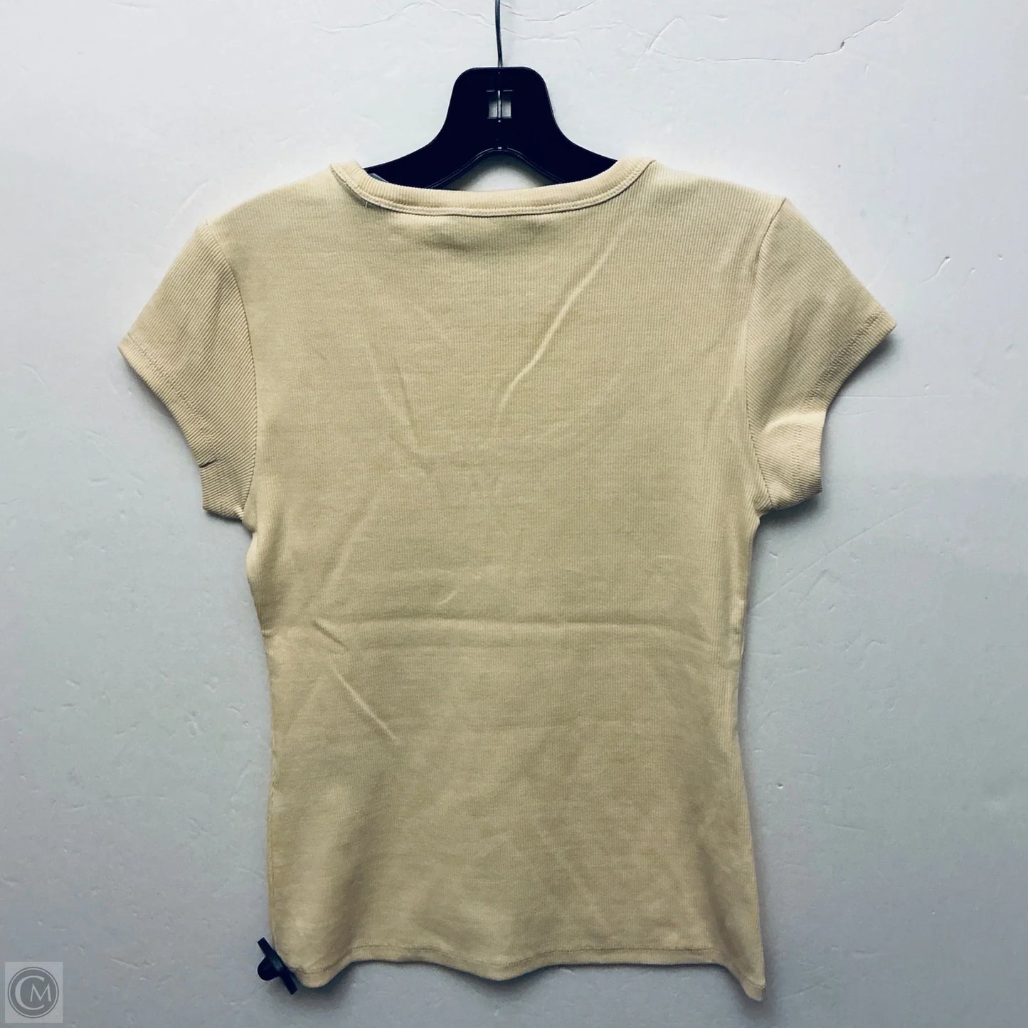 Top Short Sleeve By White House Black Market In Yellow, Size: Xs