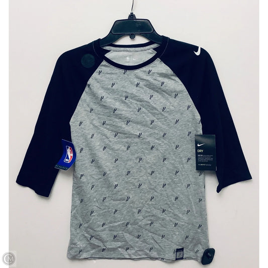 Top Long Sleeve Basic By Nike Apparel In Grey, Size: Xs