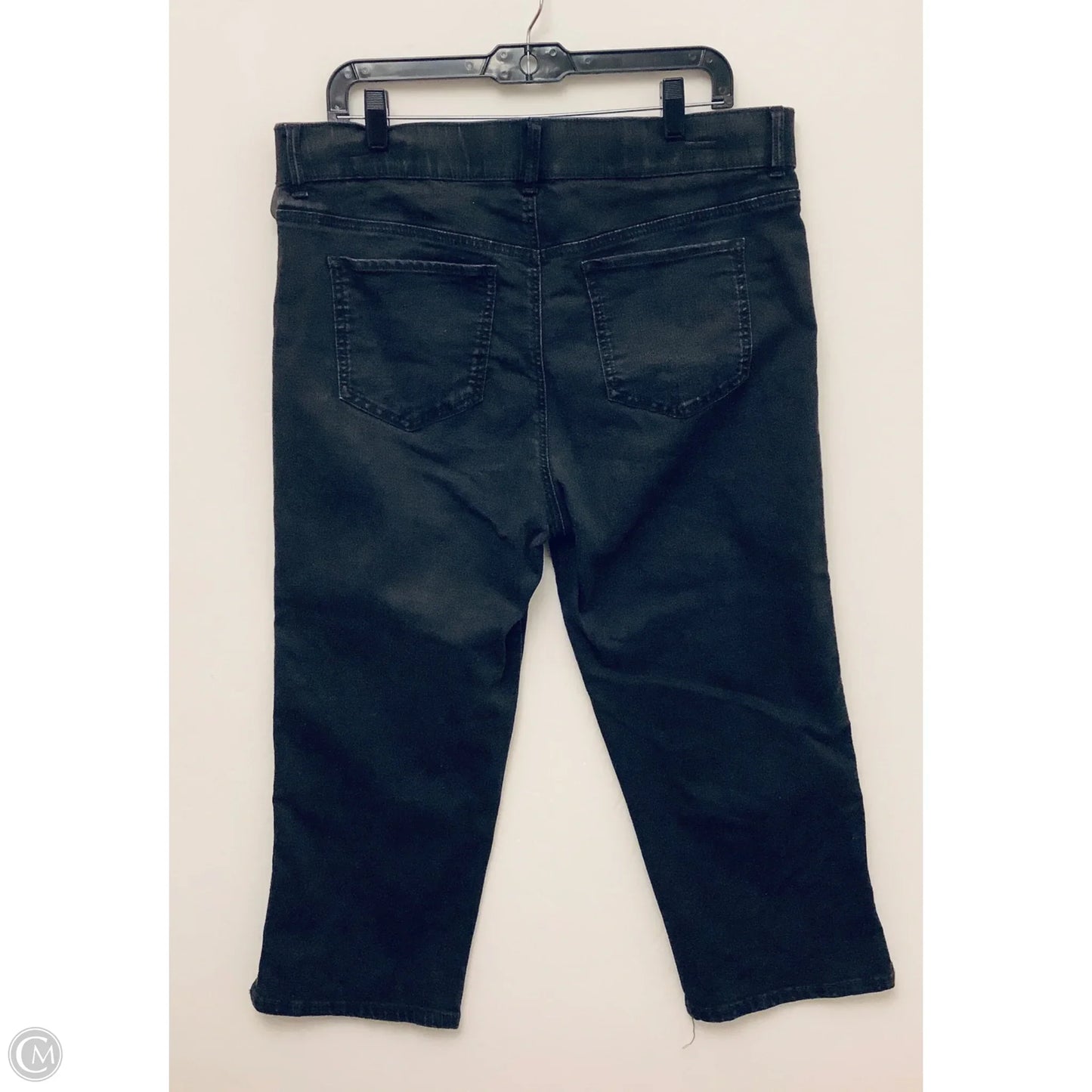 Capris By Gloria Vanderbilt In Grey, Size: 14