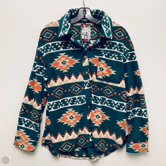 Jacket Fleece By Love Tree In Green, Size: S