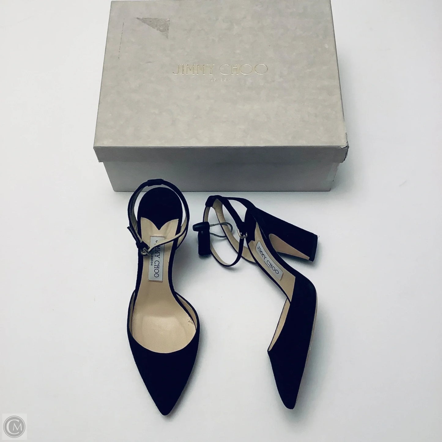 Shoes Luxury Designer By Jimmy Choo In Black, Size: 9