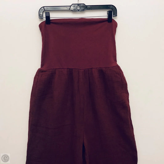 Jumpsuit By Loft In Maroon, Size: M