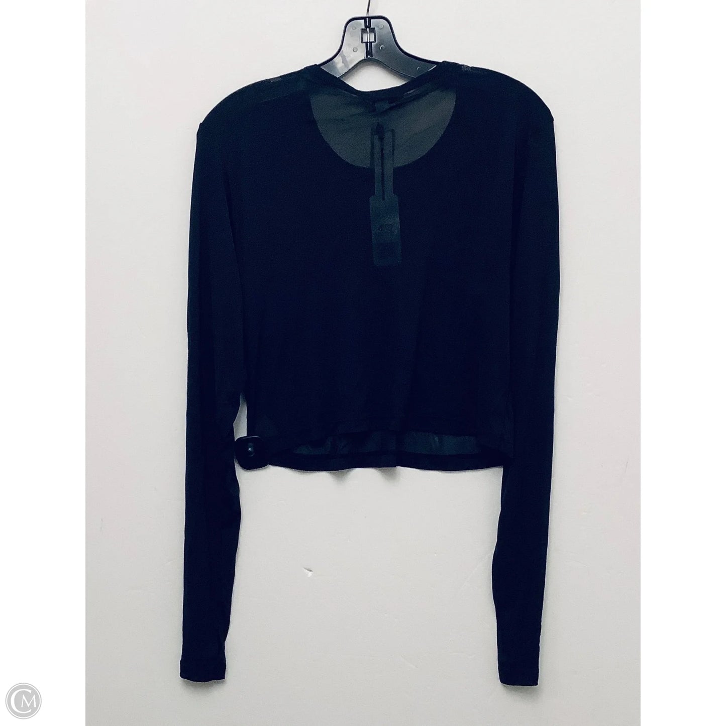 Top Long Sleeve By Pink In Black, Size: Xxl