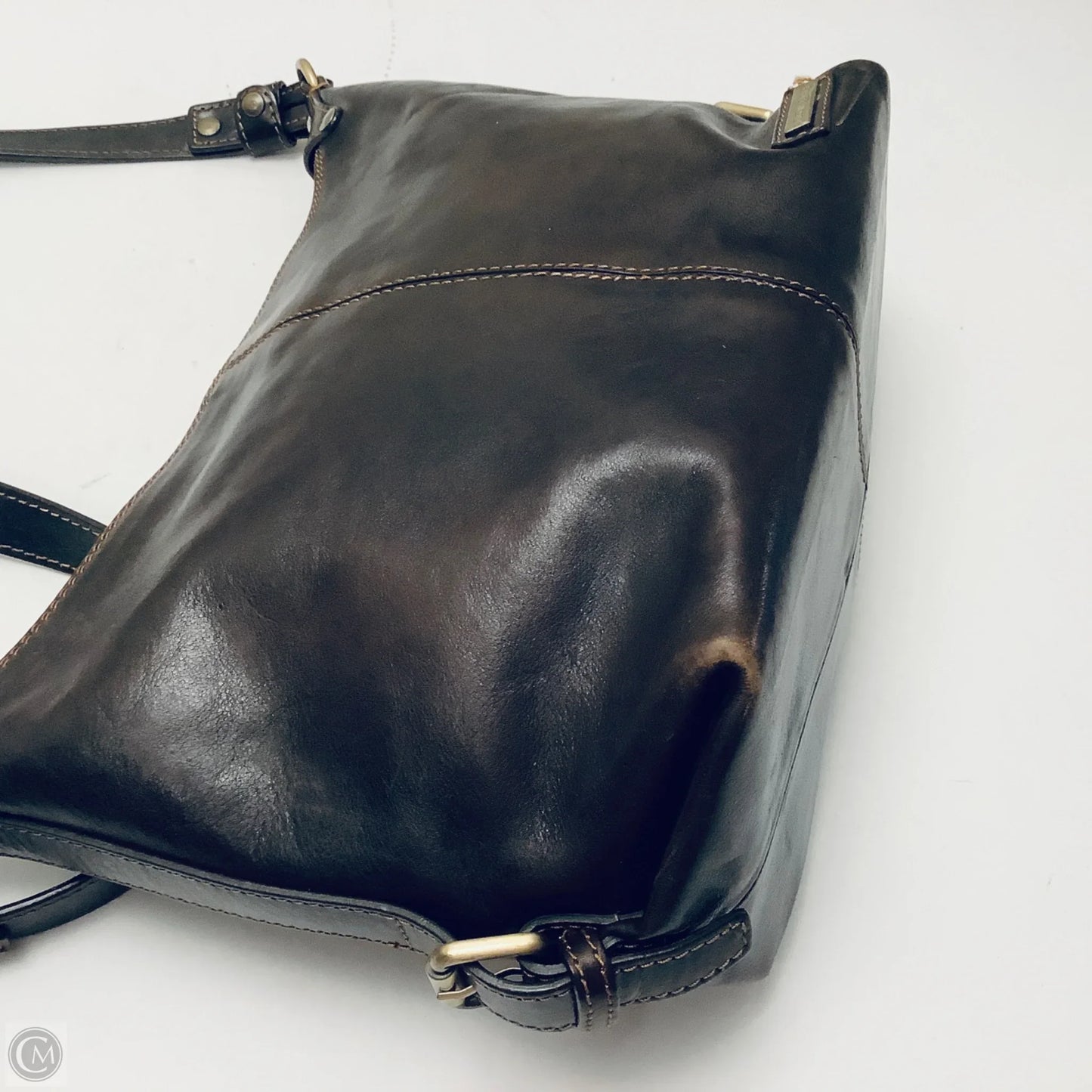 Handbag Leather By Cmb, Size: Medium