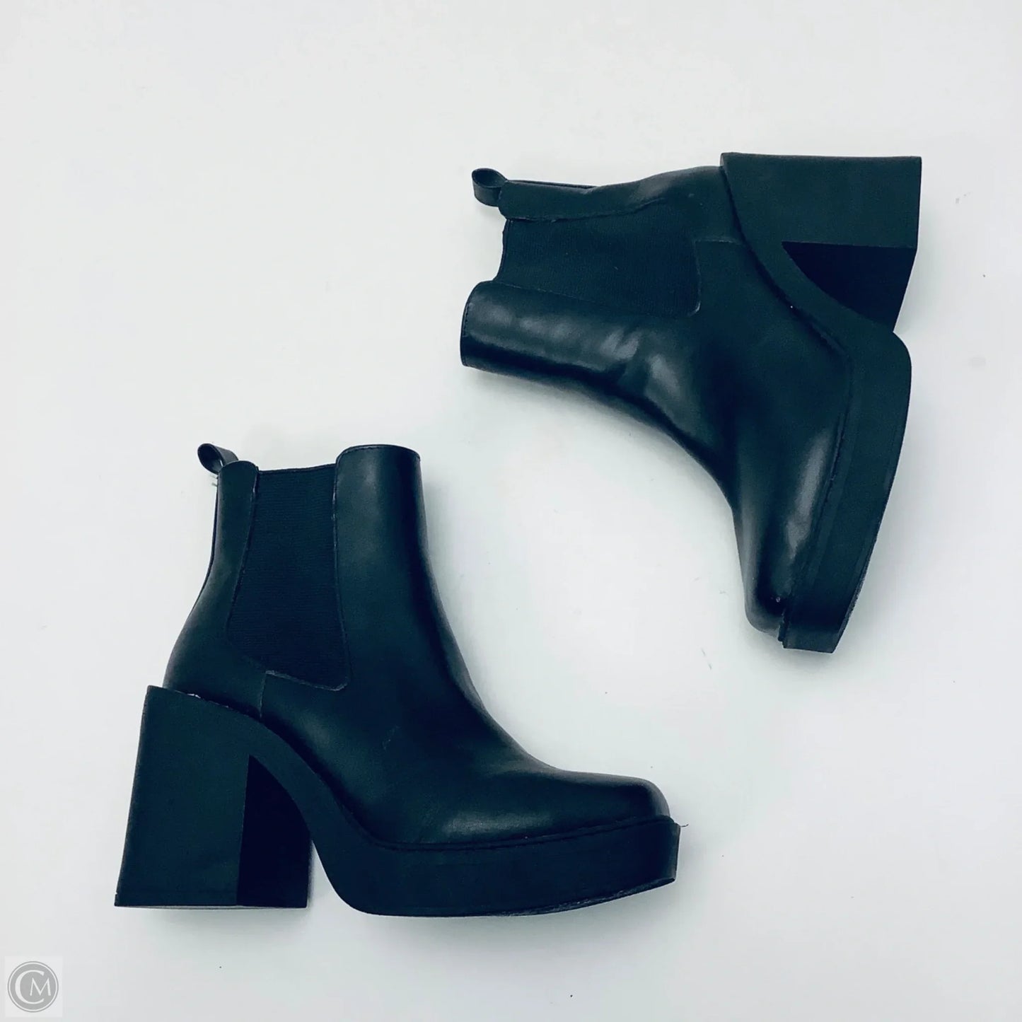 Boots Ankle Heels By Mia In Black, Size: 6.5