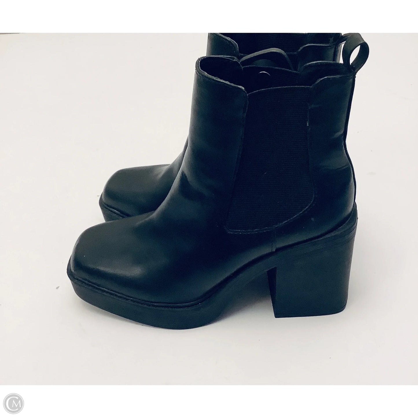 Boots Ankle Heels By Mia In Black, Size: 6.5