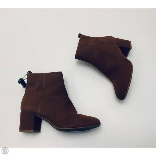 Boots Ankle Heels By Gianni Bini In Brown, Size: 6.5