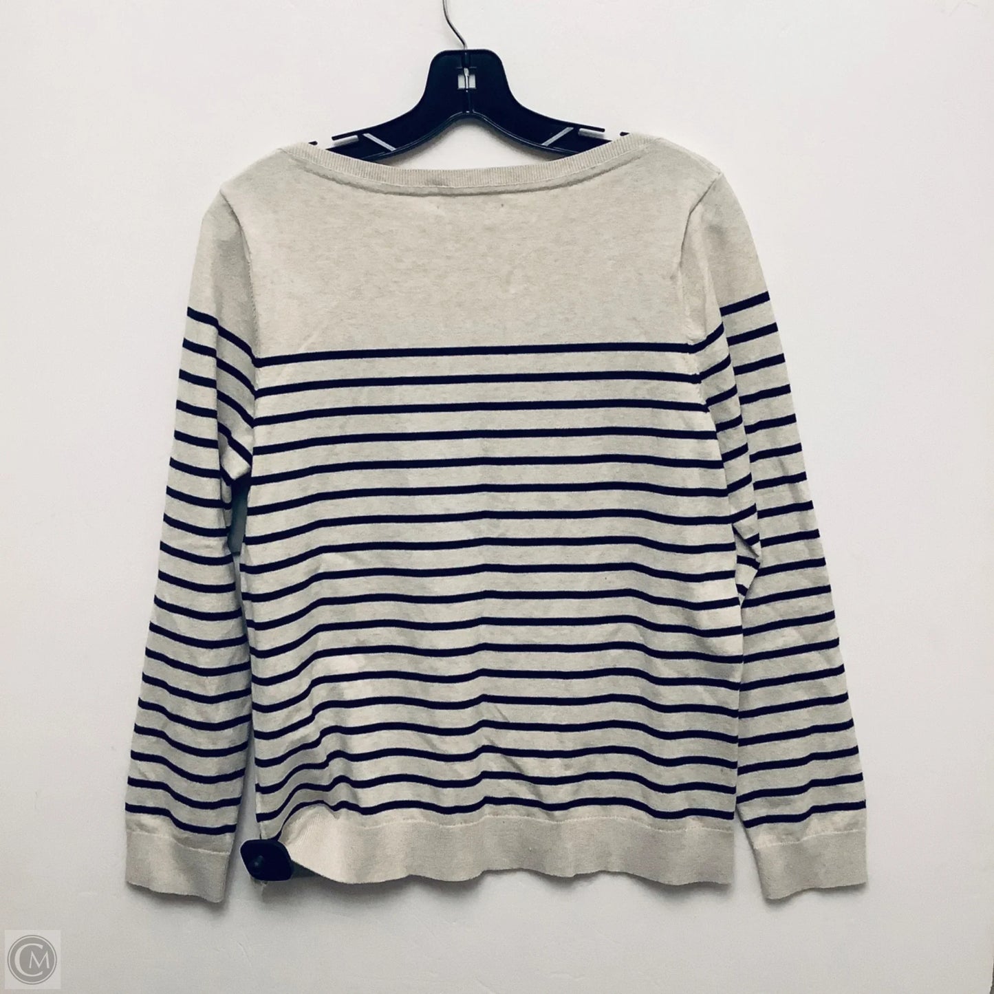 Sweater By Tommy Hilfiger In Striped Pattern, Size: L