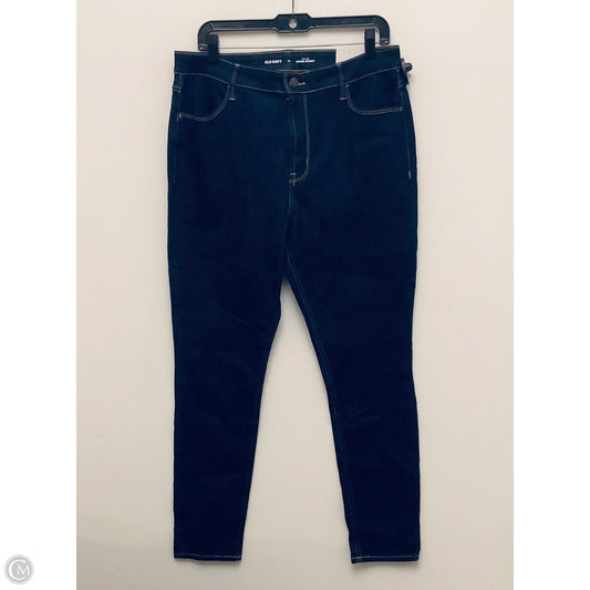 Jeans Skinny By Old Navy In Blue Denim, Size: 14