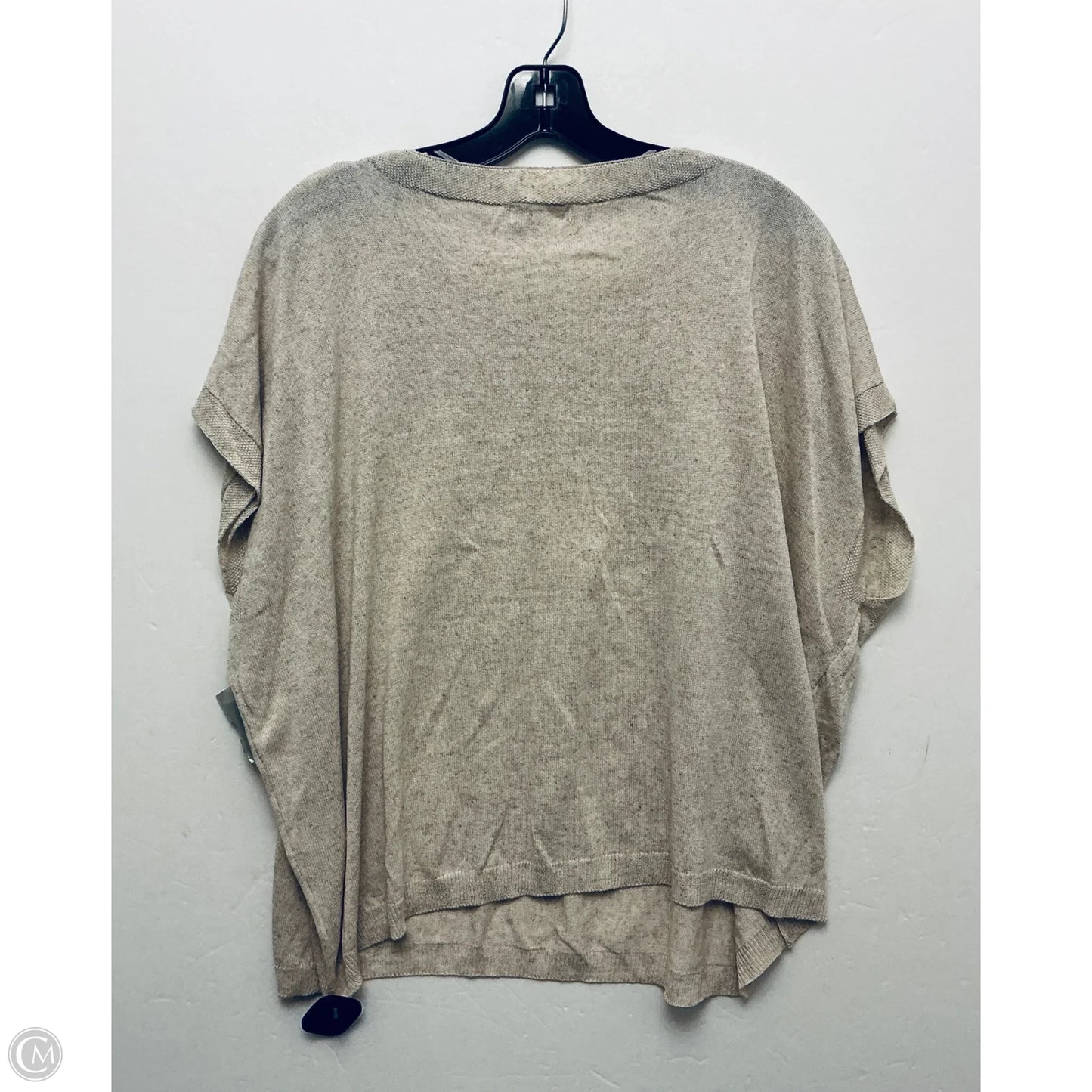 Top Short Sleeve By Max Studio In Beige, Size: L