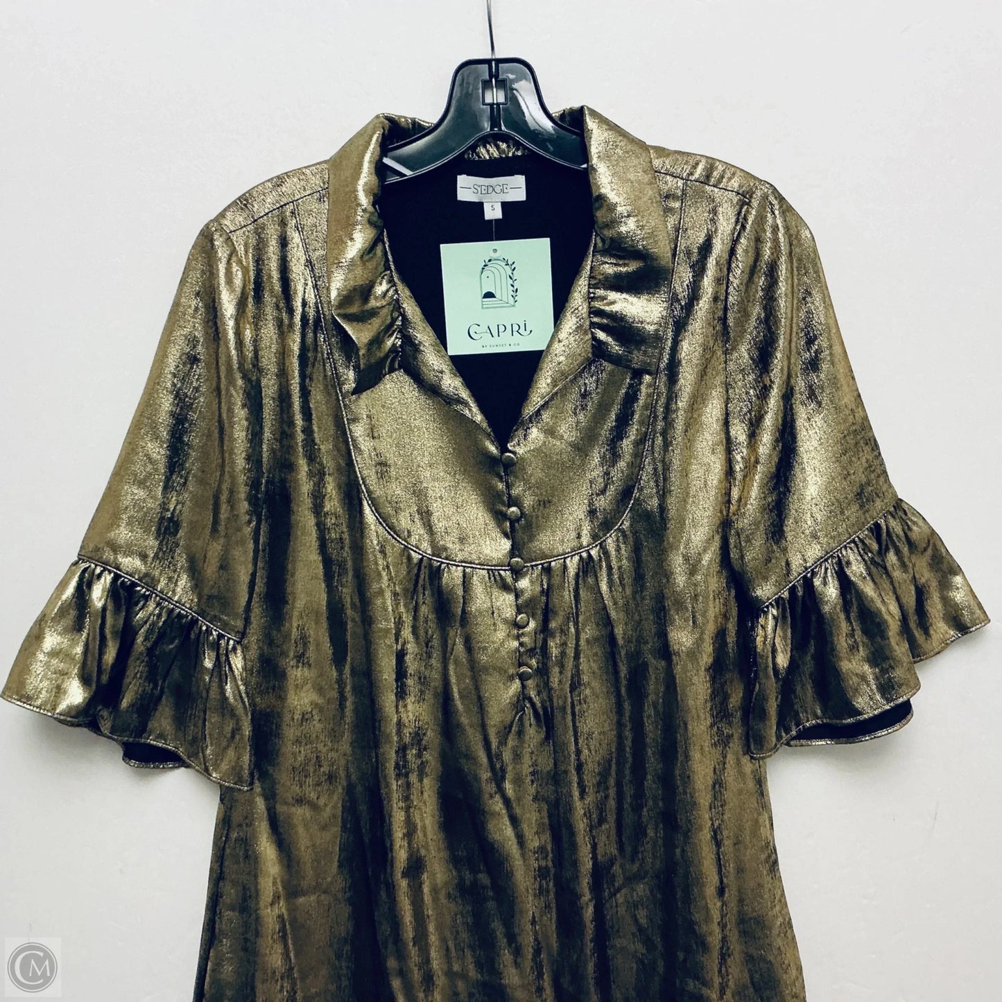 Dress Party Short By S’edge In Gold, Size: S