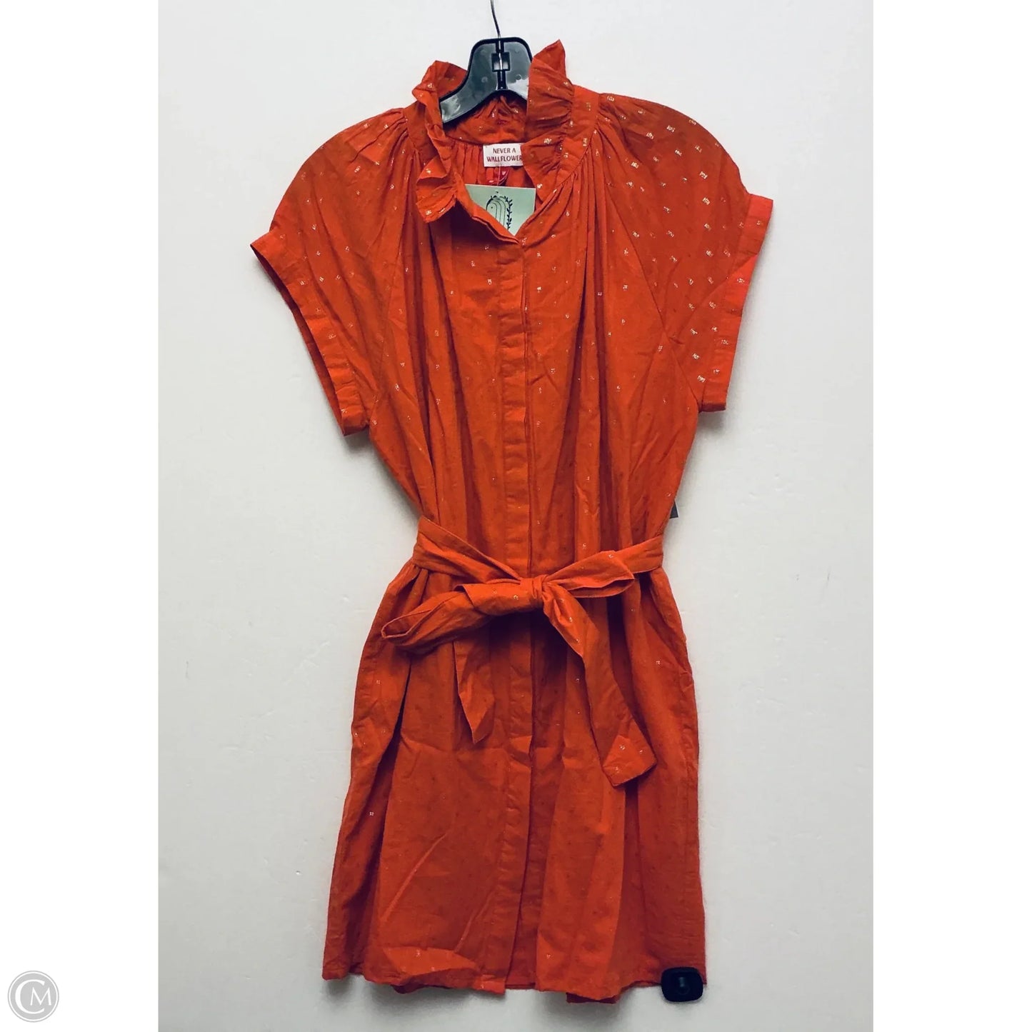 Dress Casual Short By Never a Wallflower In Orange, Size: Xs