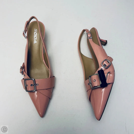 Shoes Flats By Soda In Pink, Size: 11