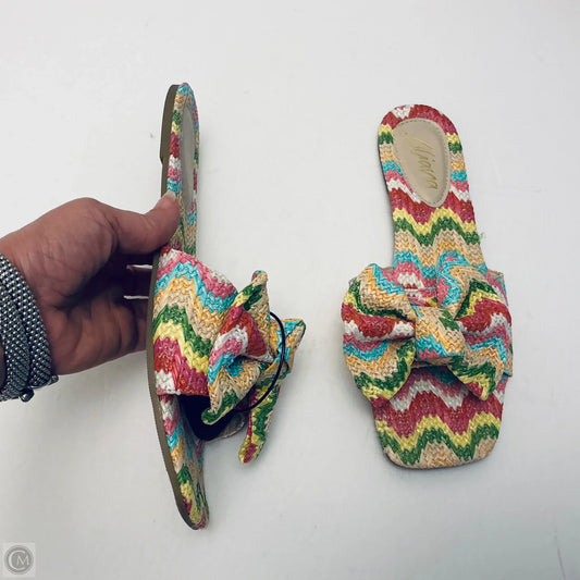 Sandals Flats By Liliana In Multi-colored, Size: 11