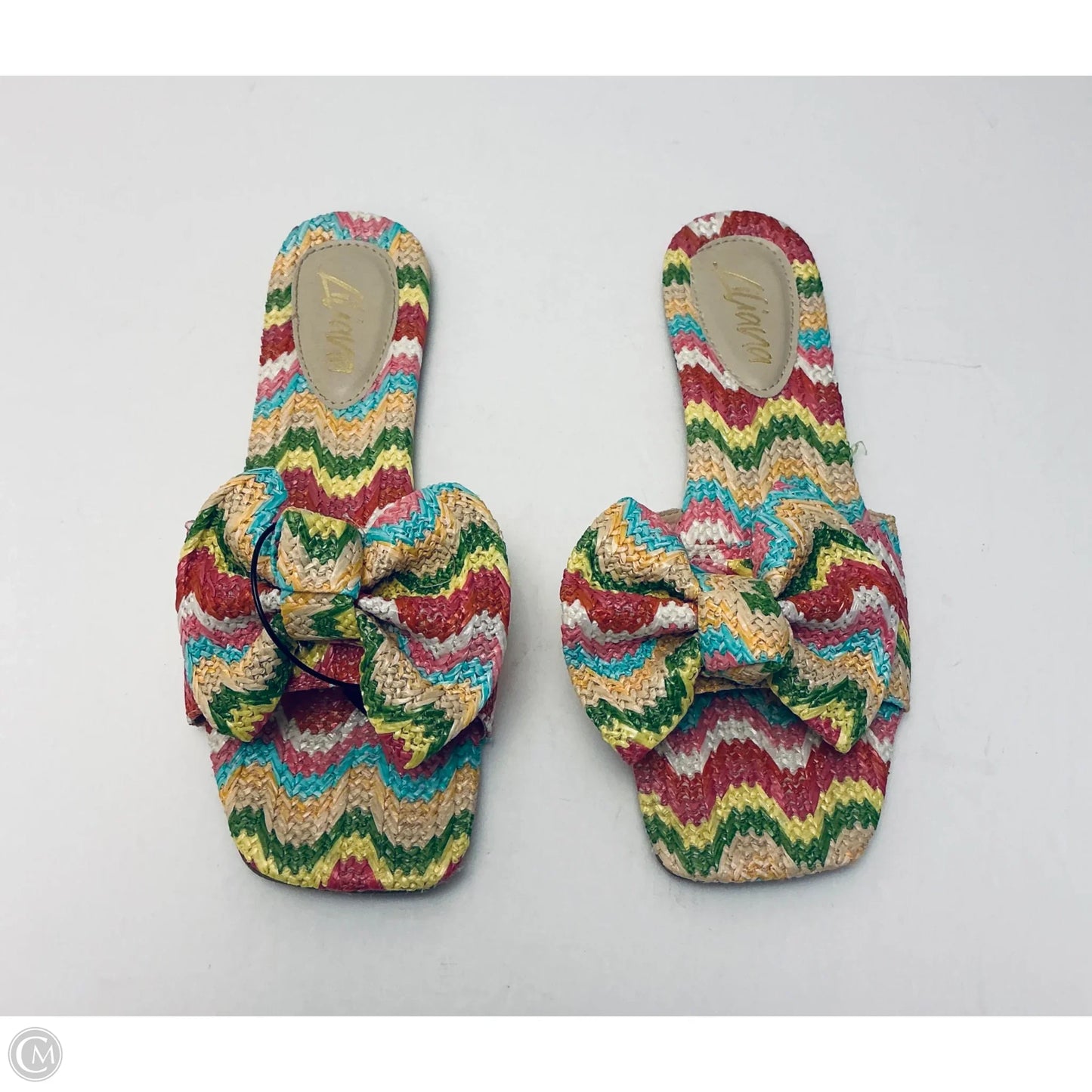 Sandals Flats By Liliana In Multi-colored, Size: 11