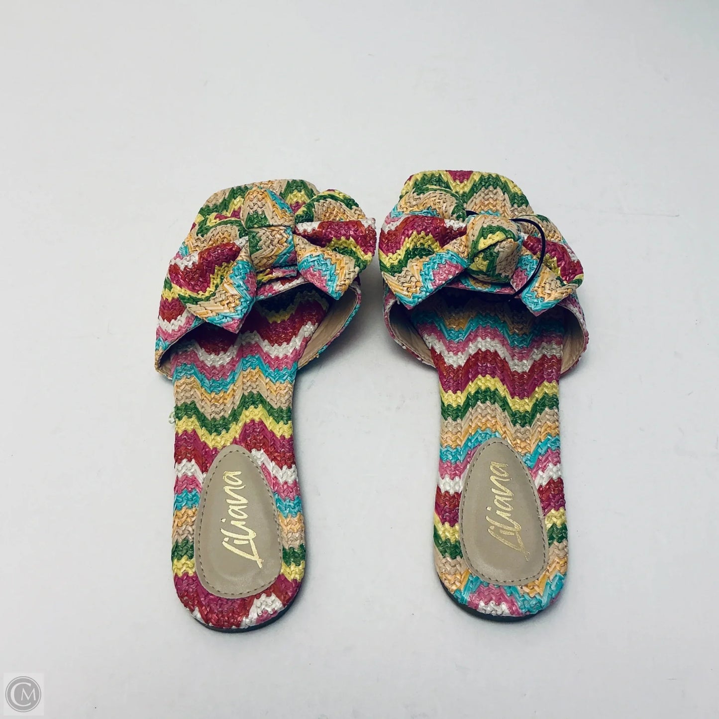 Sandals Flats By Liliana In Multi-colored, Size: 11