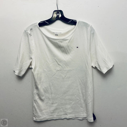 Top Short Sleeve By Tommy Hilfiger In White, Size: Xl