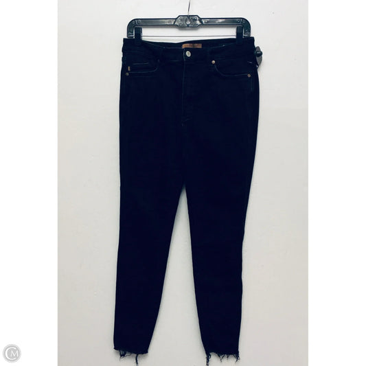 Jeans Skinny By Judy Blue In Black Denim, Size: 10