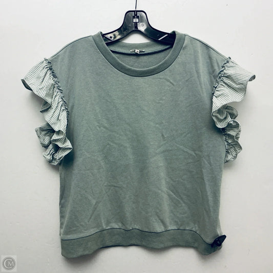 Top Short Sleeve By Jodifl In Green, Size: L