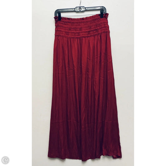 Skirt Maxi By Kori America In Maroon, Size: L