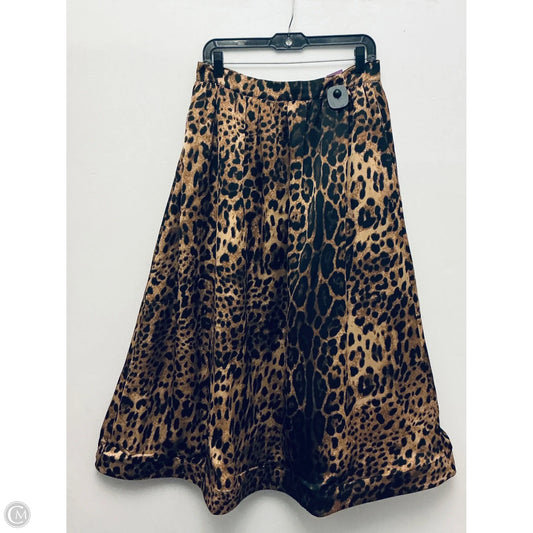Skirt Midi By Main Strip In Animal Print, Size: L