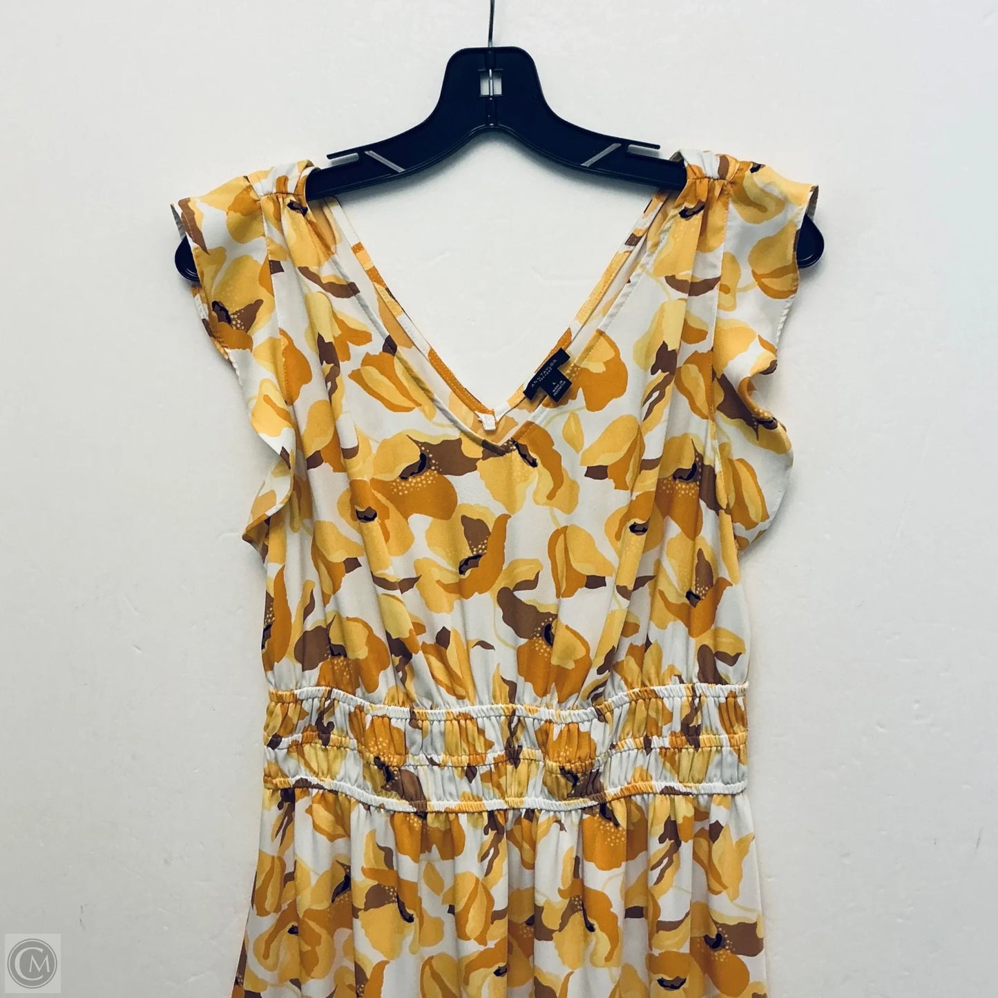 Dress Party Long By Ann Taylor In Yellow, Size: L
