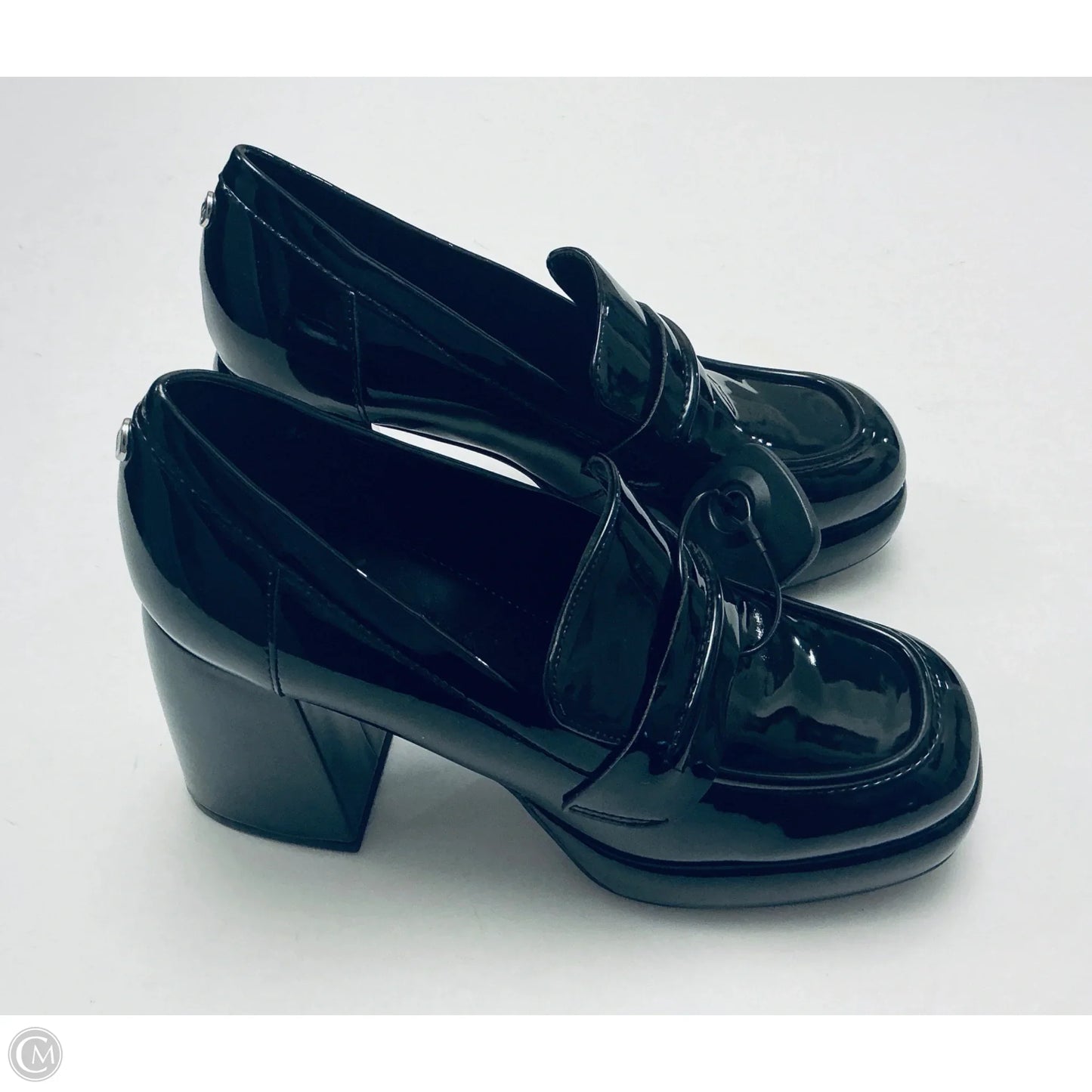 Shoes Heels Block By Nine West In Black, Size: 7.5