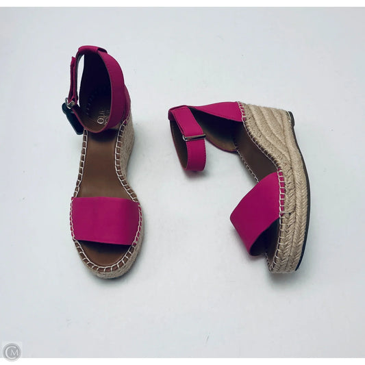 Shoes Heels Wedge By Franco Sarto In Pink, Size: 8