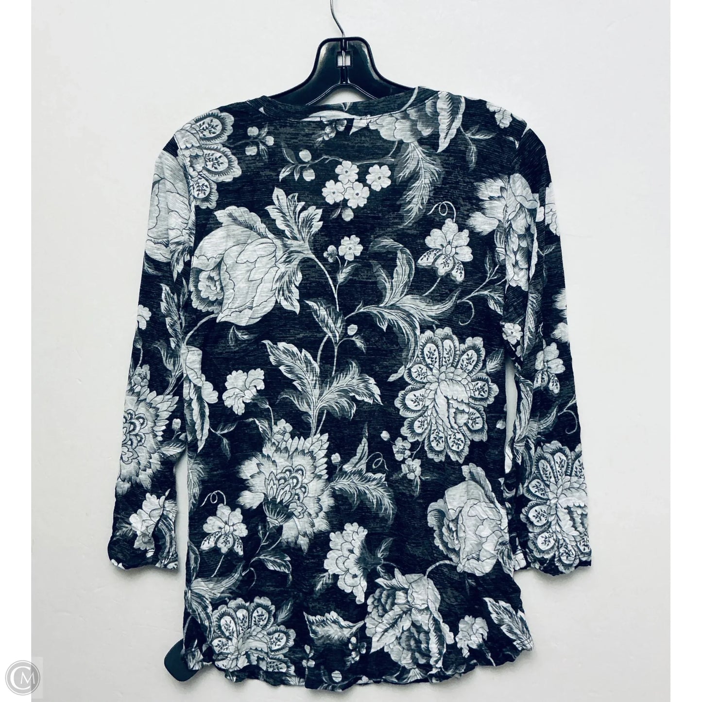 Top Long Sleeve By David Cline In Grey, Size: L