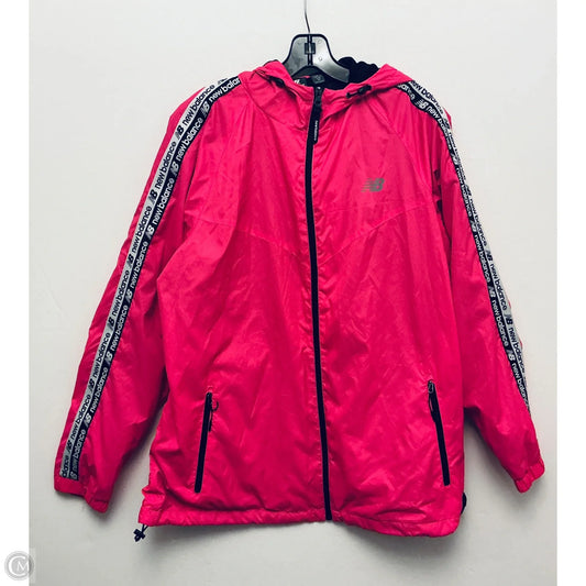 Athletic Jacket By New Balance In Pink, Size: 1x