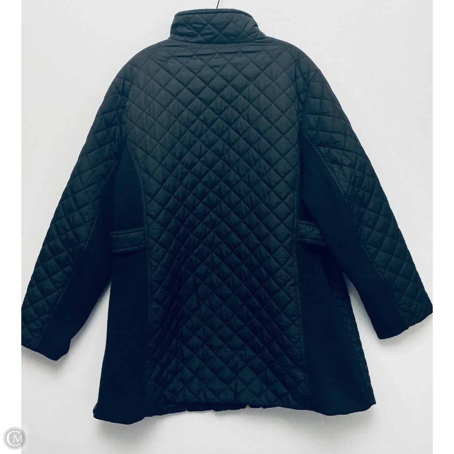Coat Puffer & Quilted By Marc New York In Black, Size: 2x