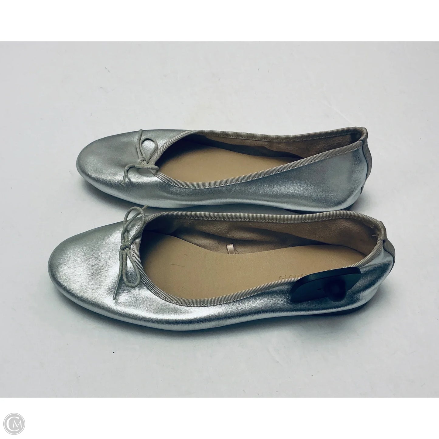 Shoes Flats By Global Work In Silver, Size: 6.5