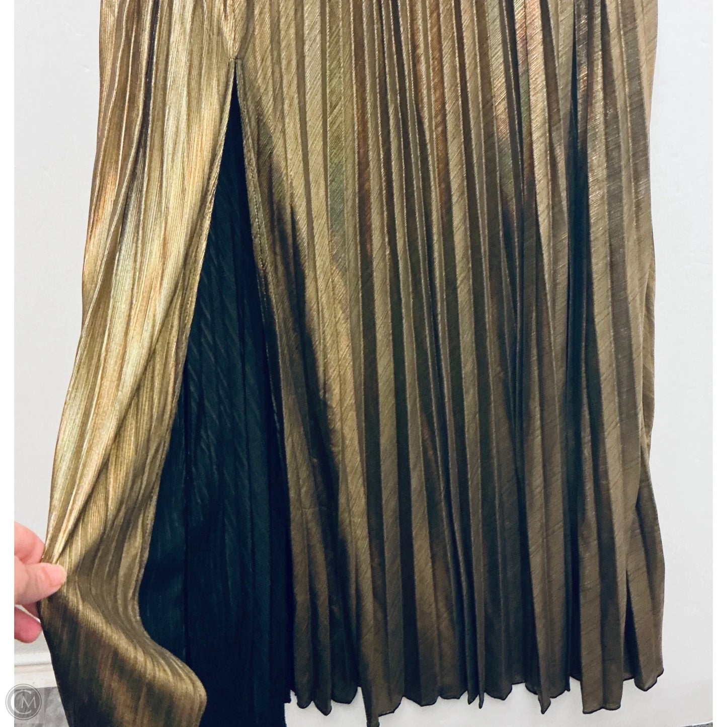 Skirt Maxi By Cme In Gold, Size: S