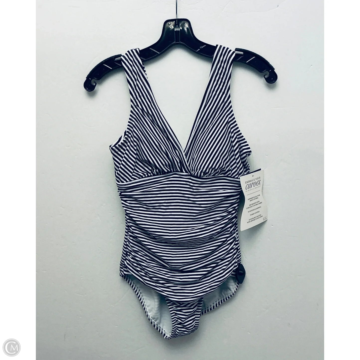 Swimsuit By Clothes Mentor In Striped Pattern, Size: M