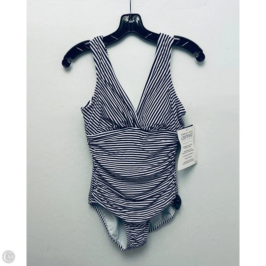 Swimsuit By Clothes Mentor In Striped Pattern, Size: M