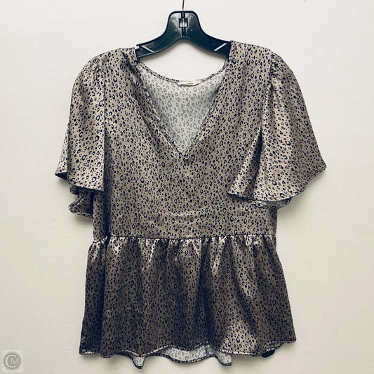Top Short Sleeve By Entro In Animal Print, Size: M