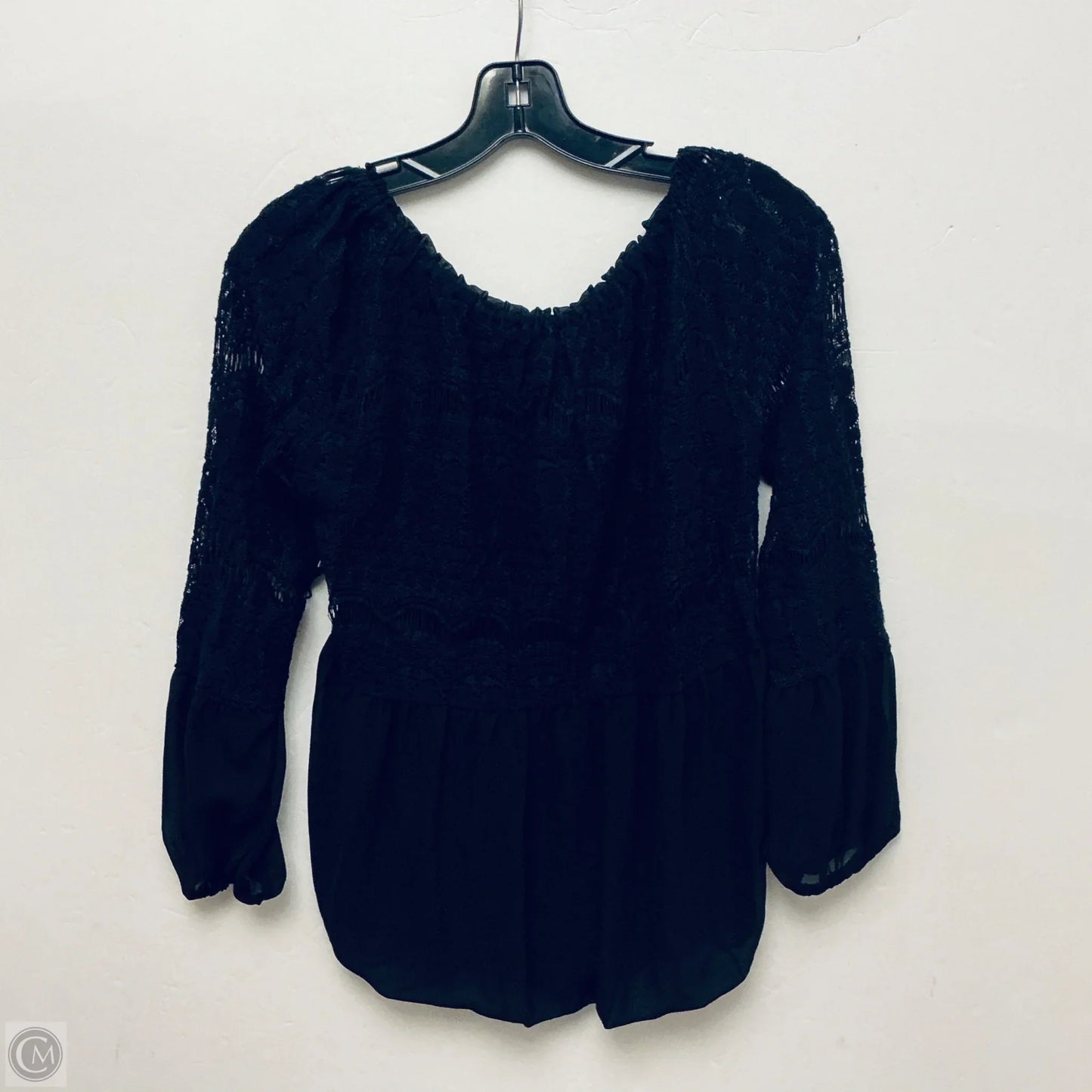 Top Long Sleeve By Melissa Paige In Black, Size: S