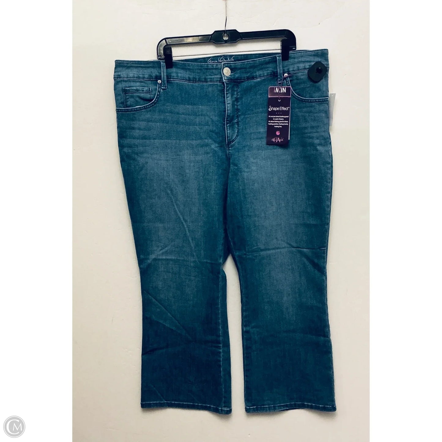 Jeans Boot Cut By Gloria Vanderbilt In Blue Denim, Size: 22